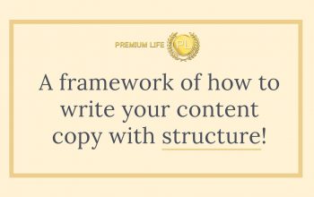 A framework of how to write your content copy with structure!